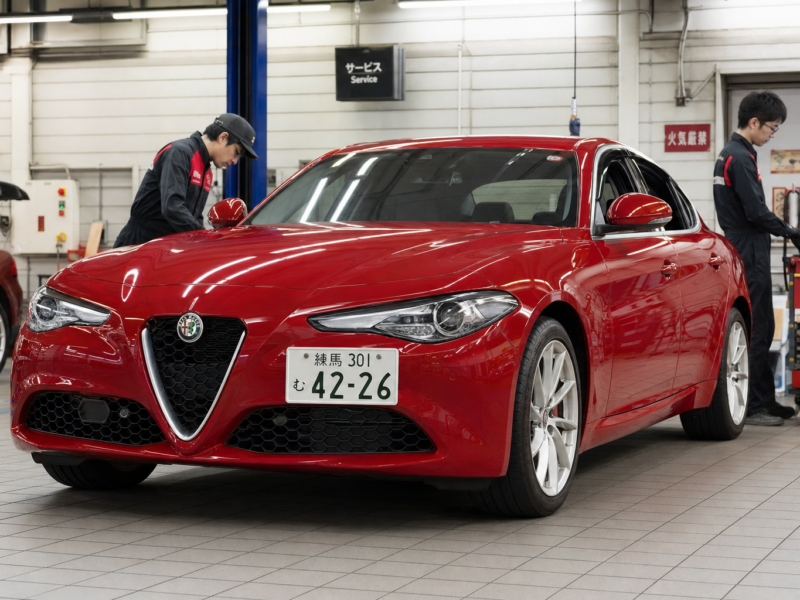 アルファ・ロメオ Giulia ブレーキ異音 メイン 施工事例 ハードワーカーズ 仙台店