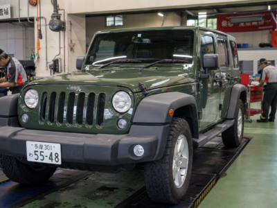 ジープ Wrangler — 整備・修理 残量確認 パッド交換 制動試験の施工写真