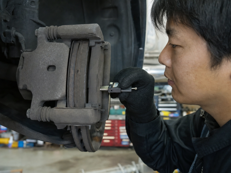 ジープ Wrangler パッド残量僅少 症状1 施工事例 ハードワーカーズ 仙台店