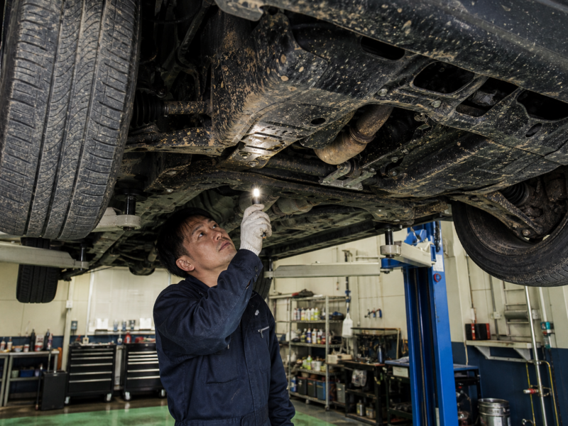ジープ Wrangler パッド残量僅少 症状2 施工事例 ハードワーカーズ 仙台店