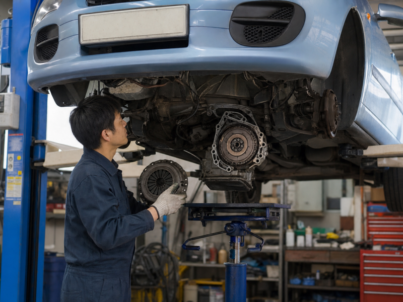 MINI Cooper クラッチ滑り 組付・試運転 施工事例 ハードワーカーズ 仙台店