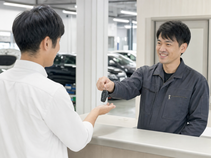 プジョー 308 DPF警告灯 引渡し 施工事例 ハードワーカーズ 仙台店