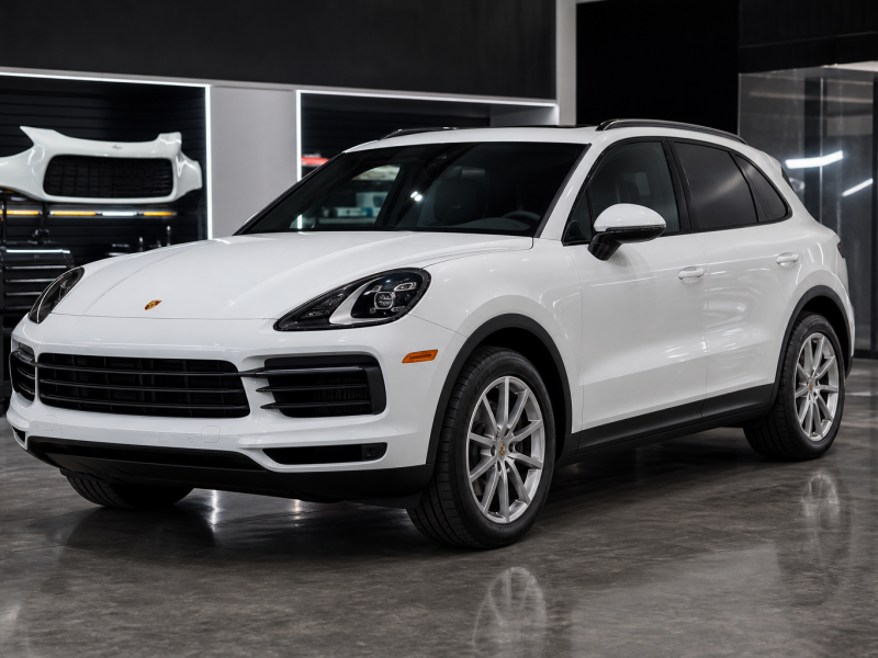 ポルシェ Cayenne フェンダー凹み メイン 施工事例 ハードワーカーズ 仙台店