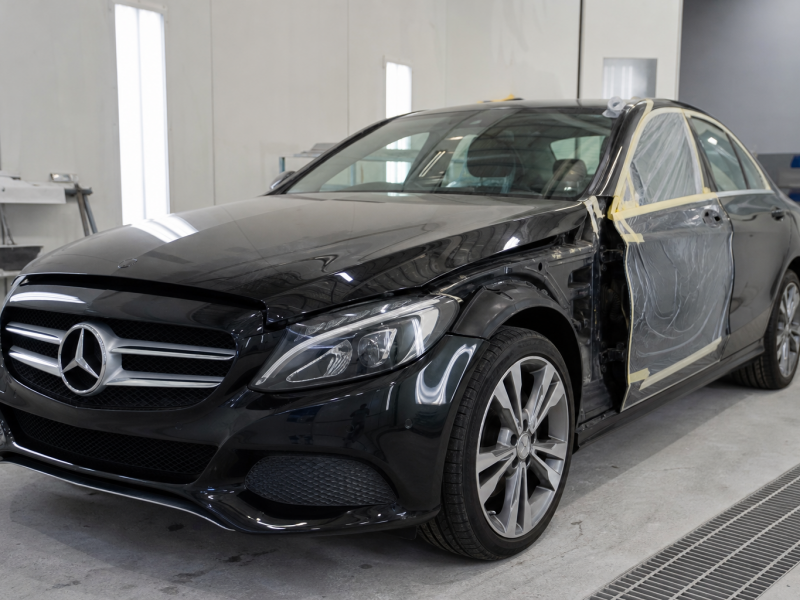 メルセデス・ベンツ C220d 保険修理 メイン 施工事例 ハードワーカーズ 仙台店